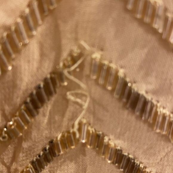 Alice+Olivia Midi Dress Nude/Silver/Gold - Picture 10 of 12